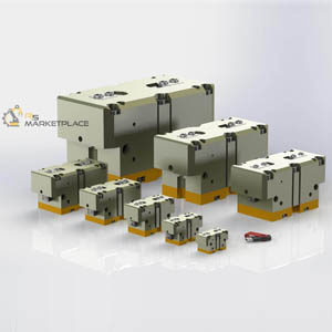 2-finger Pneumatic parallel gripper series 1 to 8 M