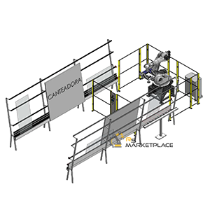 Handling solution for glass sheets